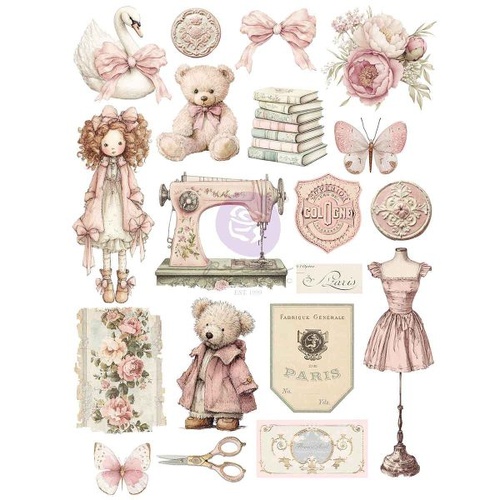 Prima - Buttons & Keepsakes - A4 Transfer – 1 sheet, 8.3″x11.7″