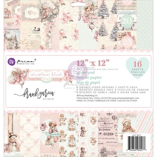 Prima - Christmas Blush - 12x12 Paper Pad