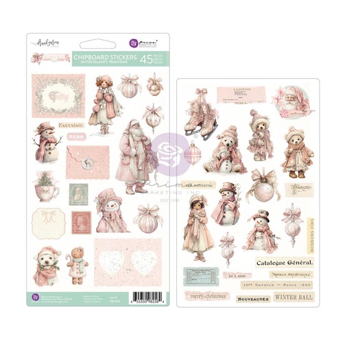 Prima - Christmas Blush - Chipboard Stickers