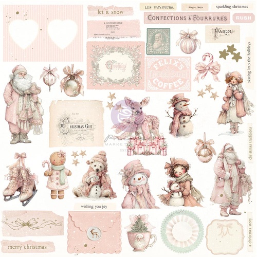 Prima - Christmas Blush Ephemera - Frosty Memories