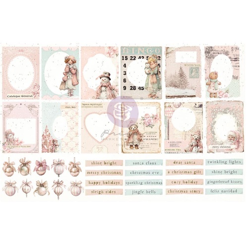 Prima - Christmas Blush Ephemera - Frosty Frames
