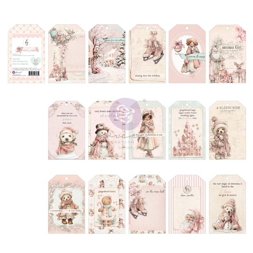 Prima - Christmas Blush -Tag Pad