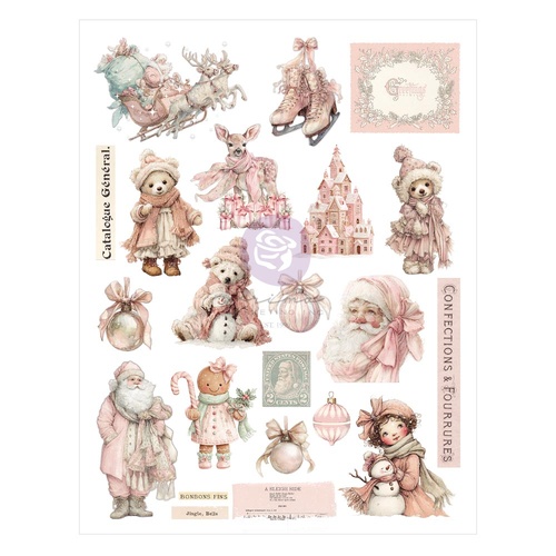Prima - Christmas Blush - 8.5x11 Transfer