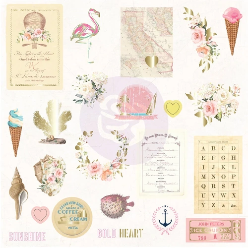 Prima - Golden Coast - Ephemera (23 pieces)