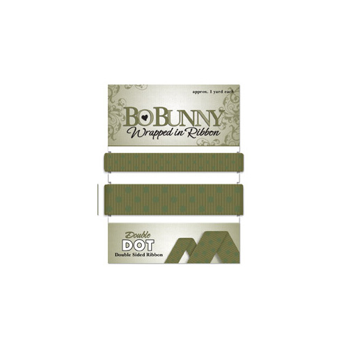 BoBunny - Double Dot - Olive Ribbon