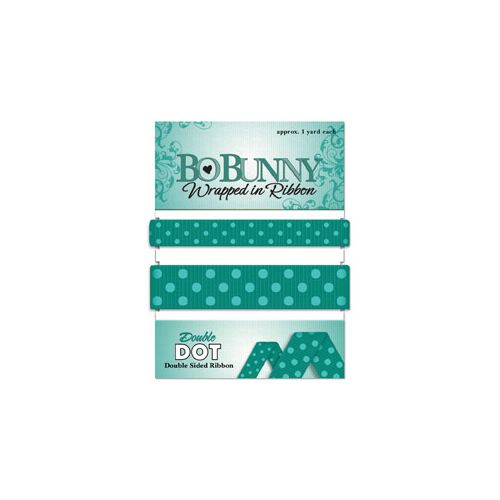 BoBunny - Double Dot - Turquoise Ribbon