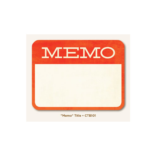 Collectable - Notable "Memo" - Title