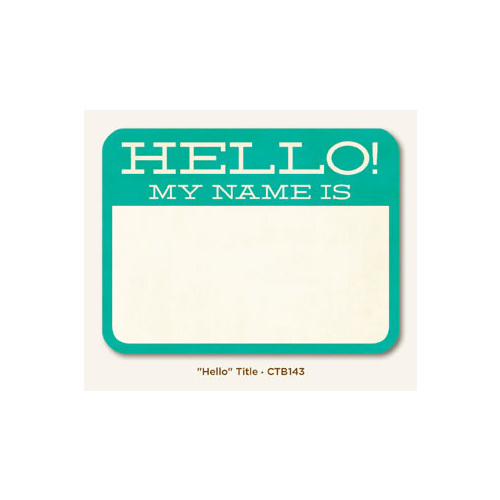 Collectable - Memorable "Hello" - Title