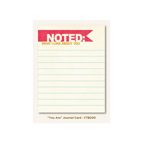 Collectable - Unforgettable "You Are" - Journal Card
