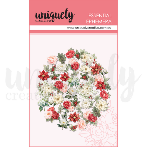 Uniquely Creative - Christmas Floral - Ephemera