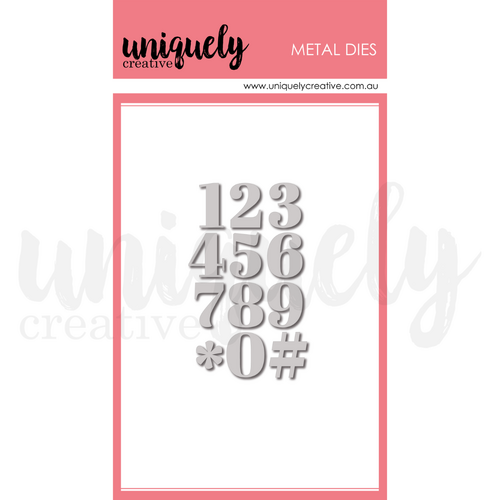Uniquely Creative - Serif Number Die