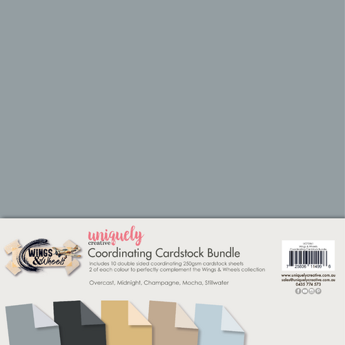 Uniquely Creative - Wings & Wheels Coordinating Cardstock Bundle