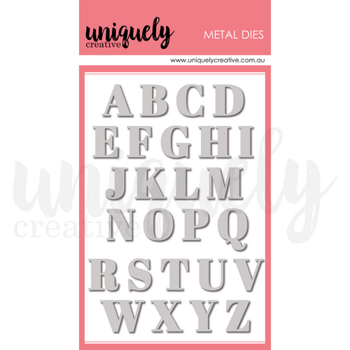 Uniquely Creative - Serif Uppercase Alpha Die