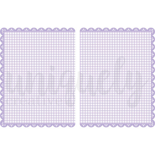 Uniquely Creative - Purple Gingham Double Decorative Base Layer