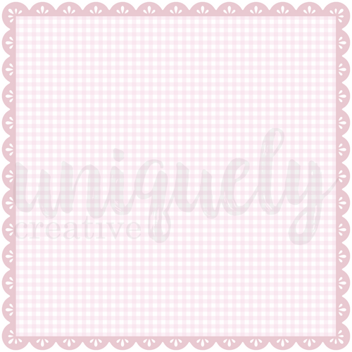 Uniquely Creative - Gingham Square Decorative Base Layer