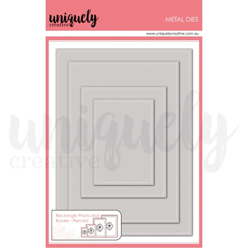 Uniquely Creative - Rectangle Photo Mat Border Die - Pierced