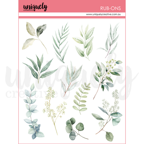 Uniquely Creative - Boho Botanicals Rub-Ons