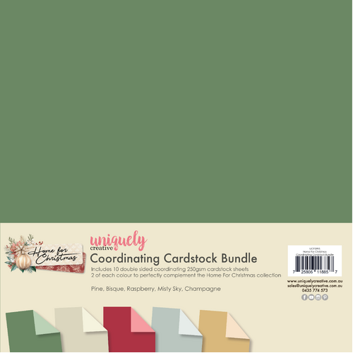 Uniquely Creative - Home for Christmas - Coordinating Cardstock Bundle