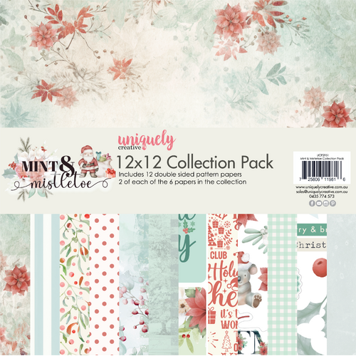 Uniquely Creative - Mint & Mistletoe - 12x12 Collection Pack