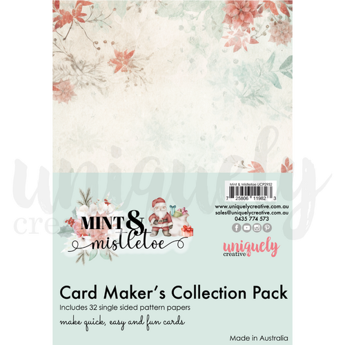 Uniquely Creative - Mint & Mistletoe - Card Makers Collection Pack A5