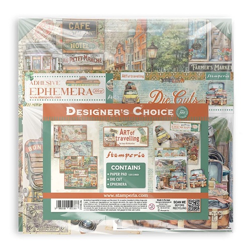 Stamperia - Art of Travelling - Paper Pad, Die Cuts and Ephemera Bundle