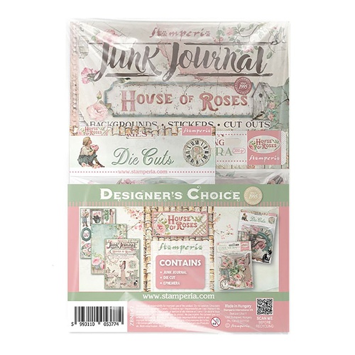 Stamperia - House of Roses - Junk Journal and Embellishment Bundle