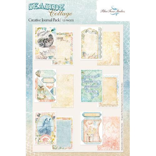 Blue Fern - Seaside Cottage - Journal Cards