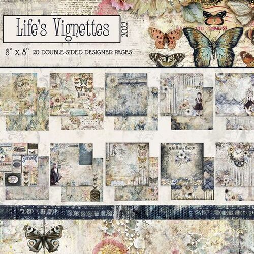 Blue Fern - Life's Vignettes - 8x8 Paper Pack
