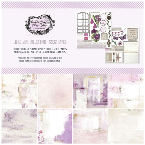 49 and Market - Vintage Artistry Lilac - 12x12 Mini Paper Collection