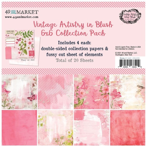 49 and Market - Vintage Artistry Blush - 6×6 Paper Collection Pack