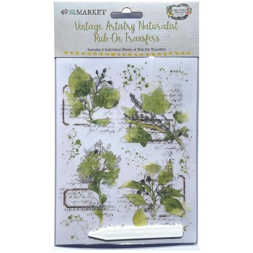 49 and Market - Vintage Artistry Naturalist – Rub-On Transfers