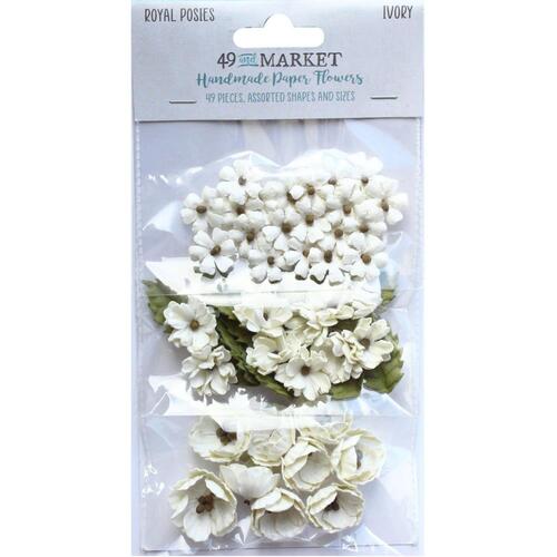 49 and Market - Royal Posies – Ivory Paper Flowers