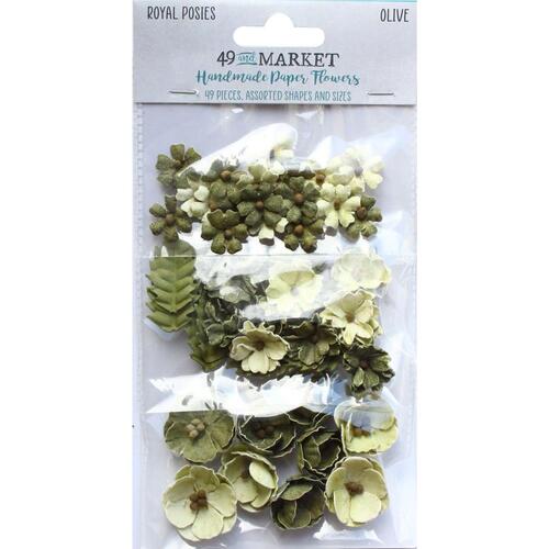 49 and Market - Royal Posies – Olive Paper Flowers