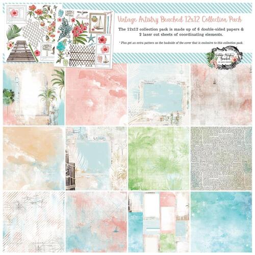 49 and Market - Vintage Artistry Beached - 12x12 Collection Pack
