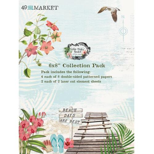 49 and Market - Vintage Artistry Beached - 6x8 Collection Pack