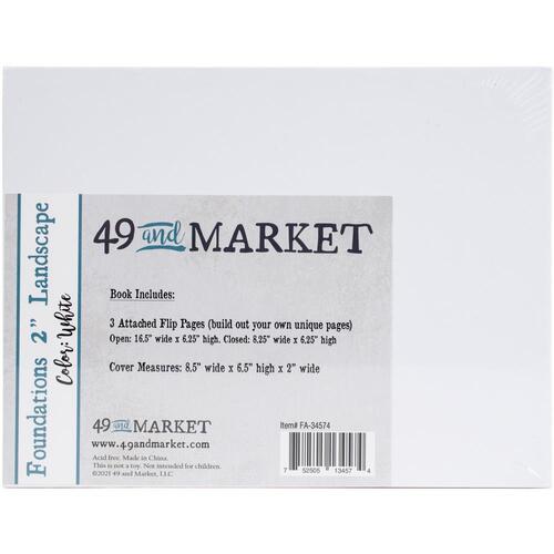 49 and Market - Foundations 2″ Landscape Album - White