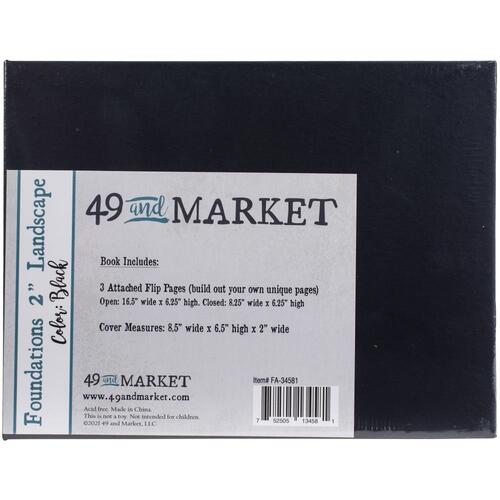 49 and Market - Foundations 2″ Landscape Album - Black