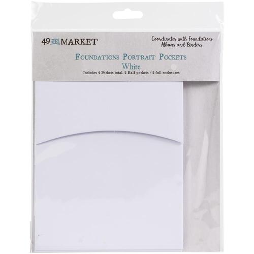 49 and Market - Foundations Portrait Pockets - White