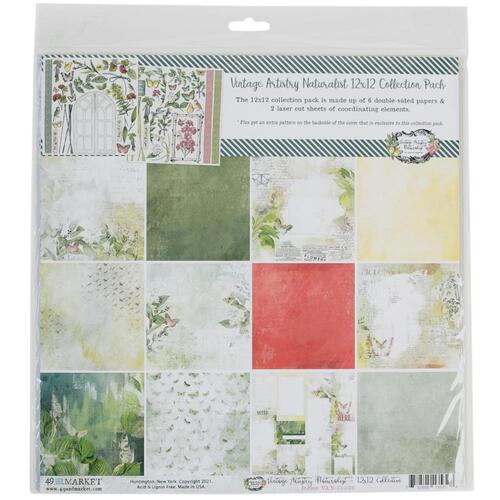 49 and Market - Vintage Artistry Naturalist – 12×12 Collection Pack