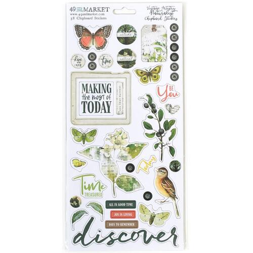 49 And Market - Vintage Artistry Naturalist – Chipboard Stickers