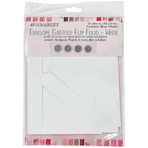 49 and Market - Foundations Envelope Gatefold Flip Folio - White