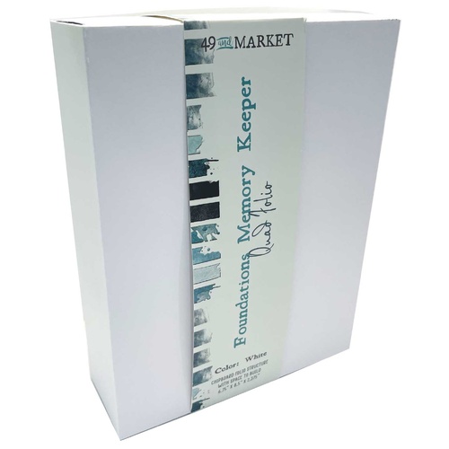 49 and Market - Foundations Memory Keeper Quad Folio – White
