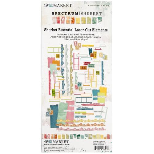 49 and Market - Spectrum Sherbet Laser Cut Outs - Essentials