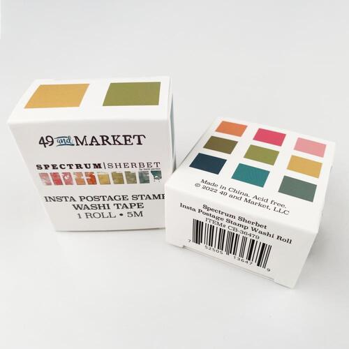 49 and Market - Spectrum Sherbet Washi Tape - Insta Postage Stamp