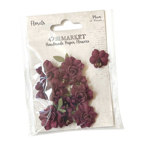 49 and Market - Florets Paper Flowers – Plum
