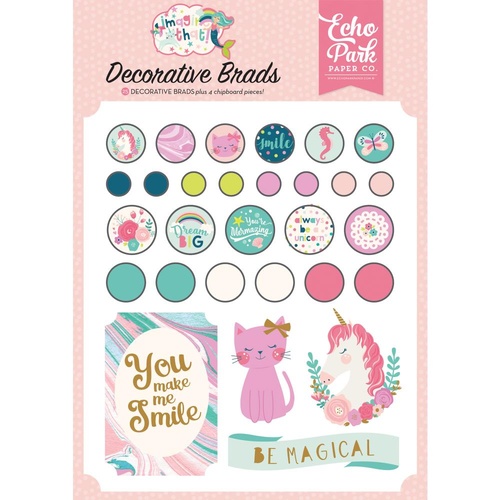 Imagine That! Girl - Decorative Brads