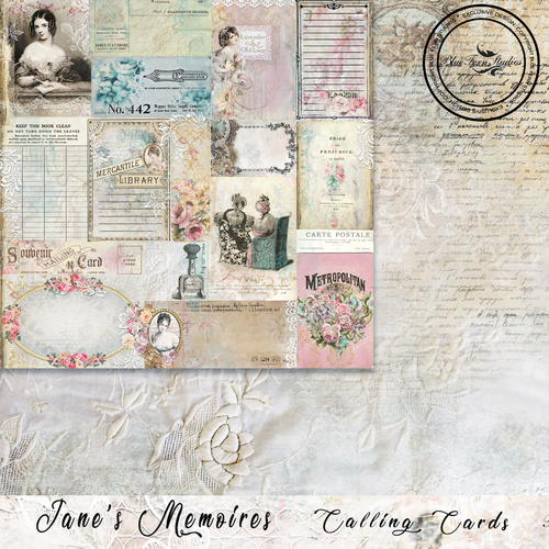 Blue Fern - Jane's Memoirs - Calling Cards