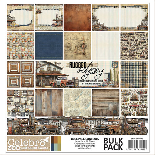 Celebr8 - Rugged Odyssey - 12x12 Bulk Pack