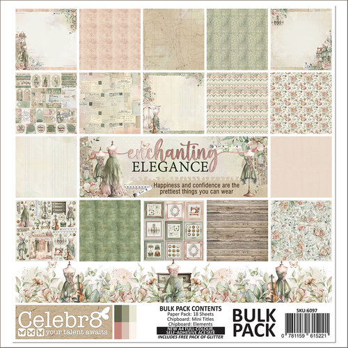 Celebr8 - Enchanting Elegance - 12x12 Bulk Pack
