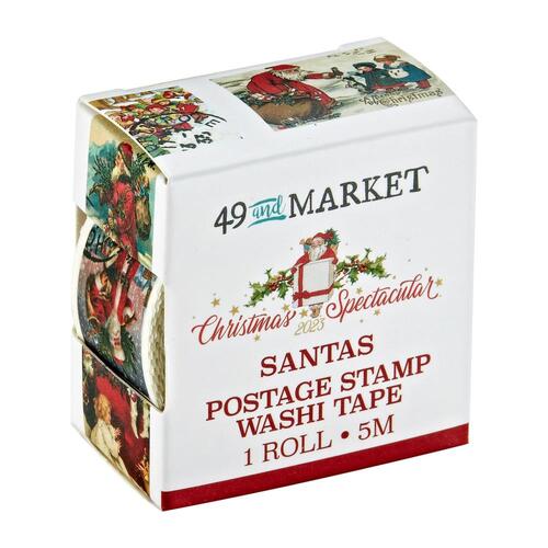 49 and Market - Christmas Spectacular - Santas Postage Stamp Washi Tape